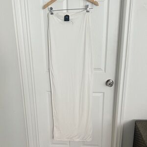 Naked Wardrobe Cream Maxi Skirt